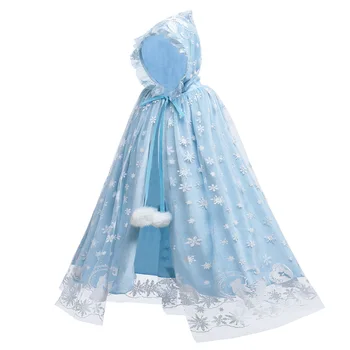 Disney Dondurulmuş Noel Pelerin çocuk Şal Pelerin Kız Prenses Aisha Pelerin Bebek Çocuk Elbise Giyim Konfeksiyon Prenses