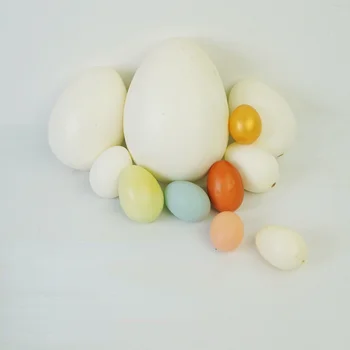 Simülasyon yumurta modeli sahte ördek yumurta kaz yumurta devekuşu dinozor yumurtası bıldırcın yumurtası DIY boyama Paskalya yumurtası fotoğraf sahne çocuk oyuncak
