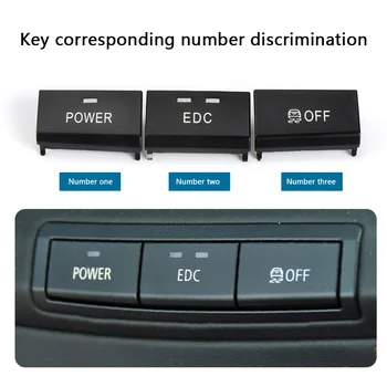 BMW için E92 M3 E90 E93 2005-2012 Düğme Kapağı Güç EDC DSC Merkezi Konsol Anahtarı Benzersiz Parçaları Araba Styling Yedek Aksesuarlar