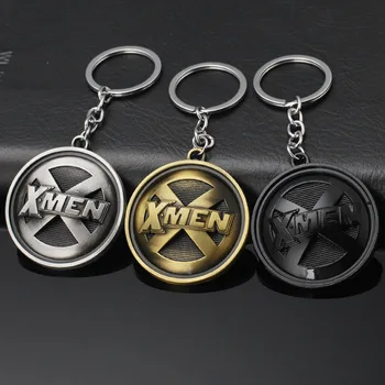 X-Men Metal Anahtarlık Marvel Süper Kahraman X Logo Wolverine Alaşım Anahtarlık Trend erkek Araba Anahtarlık Takı