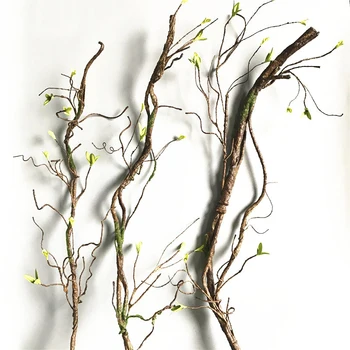 90cm Gerçek Dokunmatik Sahte Ağaç Dalları Rattan yapay çiçek Asma Ev Otel Bahçe için DIY Dekorasyon Çelenk Scrapbooking Çiçek