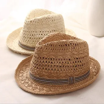Yaz Kadın güneş şapkaları Tatlı Renkli Püskül Topları erkekler Hasır şapkalar Kızlar Vintage Plaj panama şapkası Chapéu Feminino Fedoras Caz
