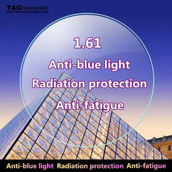 1.61 anti-mavi radyasyon anti-yorgunluk reçete lensler miyopi okuma gözlüğü bilgisayar gözlük lensler