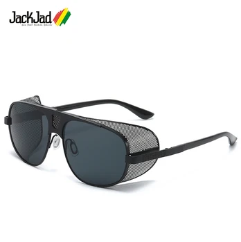 JackJad 2020 Moda Serin Kalkan SteamPunk Tarzı Yan Kalkan Güneş Gözlüğü Vintage Marka Tasarım güneş gözlüğü Oculos De Sol 66337