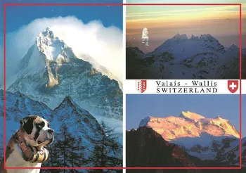 Turist Mıknatıslar 78 * 54 * 3mm, Valais-Wallis İsviçre Kartpostal Mıknatıslar 20374 Sert Plaka Turist Anılar
