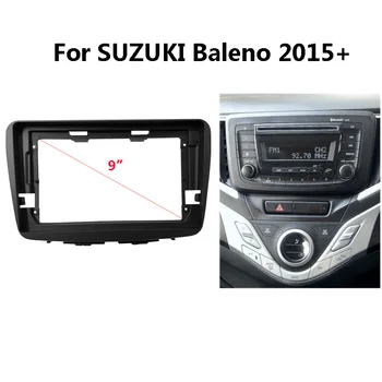 Araba Radyo Fasya SUZUKİ Baleno 2015 + Otomatik Stereo ABS Plastik Panel Montaj ön çerçeve DVD / CD Ses Dash çerçeve kiti