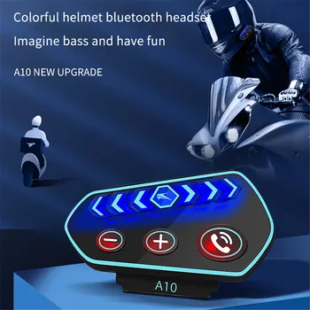 Bluetooth Kask Kulaklık Motosiklet Kulaklık 2600mah Kablosuz Handsfree Çağrı Stereo Anti-Parazit Kayak Motor Sürücüleri