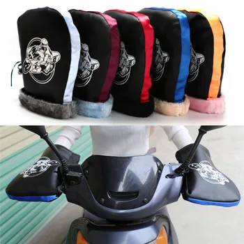 Marka Yeni Yüksek Kalite 1 pair Su Geçirmez Motosiklet Motor Gidon Kar Araci Kış El Sıcak Eldiven Unisex Kapakları