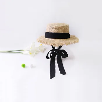 2018 El Yapımı Örgü Rafya güneş şapkaları Kadınlar İçin Yaz Kadın Açık Havada Güneşlik Hasır Şapka plaj şapkası Katlanabilir Şapka