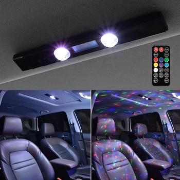 Araba atmosfer ışıkları otomatik ortam lambası taşınabilir dekoratif ışık USB şarj edilebilir çok renkli