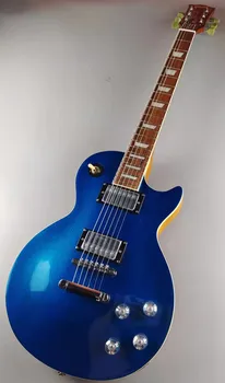 Yüksek kaliteli elektro gitar, mavi flaş, maun gövde, gülağacı klavye, ithal çevre dostu boya, gitar s