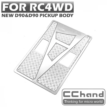 CChand Metal Antiskid Plaka Arka Bagaj Kapağı için RC4WD G2 2015 Tipi Land Rover D90 1/10 RC Paletli Pikap Parçaları Modeli TH20986