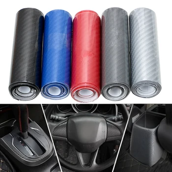 Iç Karbon fiber film Araba Styling Wrap Motosiklet Araba 5D Yüksek Parlak Vinil Film Karbon Fiber DIY 10cm X 152cm