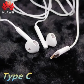 Huawei kulaklık orijinal CM33 USB Tip-C Kulak kablolu mikrofon Ses Kontrolü Kulaklık için huawei P40 Mate 10 Pro P20 Por P30 LİTE