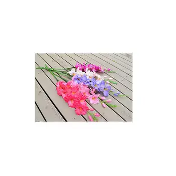 Yapay Bitkiler ve Çiçekler Düğün Çiçek Gladioli Glayöl kök 8 Renkler