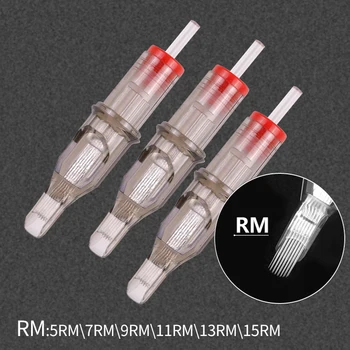 10 Adet Tek Kullanımlık Kaş İğne Dr. Kalem Mikro Nano İğneler Dövme İğneler Kartuş Dövme Makinesi 5RM/7RM/9RM/11RM/13RM / 15RM