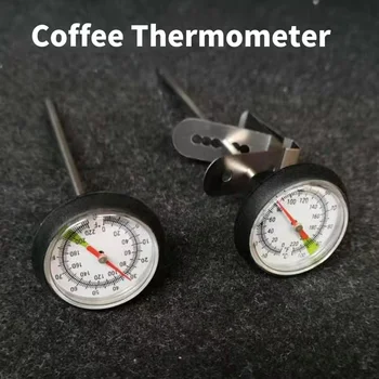 El demlenmiş Kahve Termometre cezve Süt Çekme Vat klipsli Paslanmaz Çelik İşaretçi prob termometre Kahve dükkanı