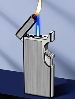 Yeni Sihirli Çift Yangın Doğrudan Gömme Açık Yangın Anahtarı Çakmak Torch Çakmak Sigara Aksesuarları Hediye