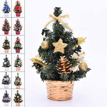 Mini Noel Ağacı 20 cm Noel Dekorasyon Küçük Noel Ağacı Ev Dekorasyon Masaüstü Dekorasyon Hediyeler Küçük Noel Ağacı