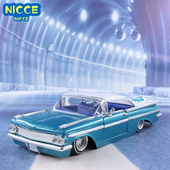 Nicce 1: 24 1959 Chevrolet IMPALA Yüksek Simülasyon pres döküm araba Metal Alaşım Model oyuncak arabalar Çocuklar için Hediye Koleksiyonu