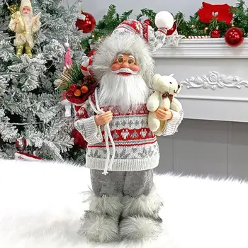 Noel Baba Süsleme Yeniden Kullanılabilir Noel Baba Bebek Uzun ömürlü Dekorasyon Pratik Noel DIY Zanaat Süsleme