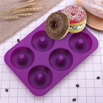 Silikon Donut Donut Çikolata Muffin Pan Tatlı Buz tepsi Kek kalıp kalıp