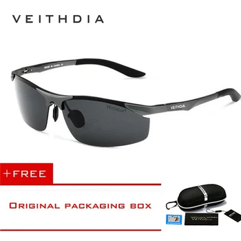 VEITHDIA Marka tasarım Alüminyum Polarize Güneş Gözlüğü Spor Erkek güneş gözlüğü sürüş gözlükleri Gözlüğü Gözlük Erkek Aksesuarları gölge