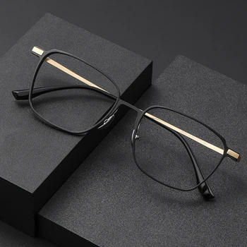 Optik Gözlük Erkekler için Kare Moda Alaşım ve Kadın havacı Moda Reçete Gözlük Gözlük Tam Jant Eyewea Gözlük 