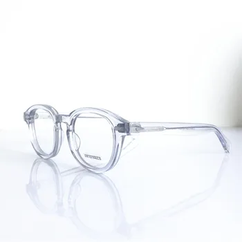 3 boyutları Büyük Orta Küçük Vintage Oval Gözlük Çerçeveleri Tam Jant johnny depp Erkekler Kadınlar unisex miyopi Gözlük Rx mümkün En Kaliteli