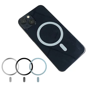 Kablosuz Şarj Ultra İnce Metal Daire Sticker Manyetik Halka iPhone 14 13 12 Apple MagSafe Demir Sac Mıknatıs Plakası