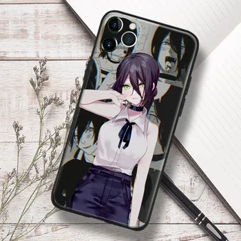 Reze Testere Adam Anime Cam Yumuşak Silikon Telefon Kılıfı İÇİN iPhone SE 6s 7 8 14 Artı X XR XS 11 12 13 Mini 14 Pro Max Kapak Kabuk
