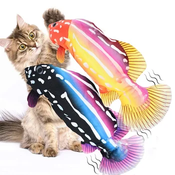 Kedi Elektrikli Balık Oyuncak Pet Simülasyon Kedi Oyuncak Balık Salıncak Balık Oyuncak İnteraktif Dans Balık Yumuşak Atlama Balık Dropshipping