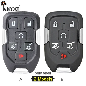 KEYECU için Chevrolet Suburban Tahoe, GMC Yukon XL için Yedek 5 + 1 6 Düğme Akıllı Uzaktan Anahtar Shell Kılıf Fob FCC ID: HYQ1AA