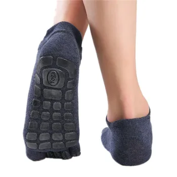 Yeni Erkekler Beş Parmak Çorap Kış Kaymaz Kavrama Spor Ayak Çorap Düşük Buzağı Terlik Erkek Sıcak Kat Çorap