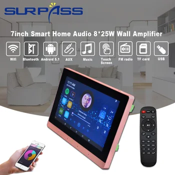 WİFİ Dokunmatik Ekran Duvar Amplifikatör Bluetooth Android Ses 7 