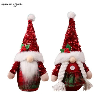 Noel İsveç Gnome Santa peluş oyuncaklar Bebek Süsleri Tatil Ev Partisi Dekorasyon Çocuklar Noel Hediyesi erkek arkadaşı ve kız arkadaşı