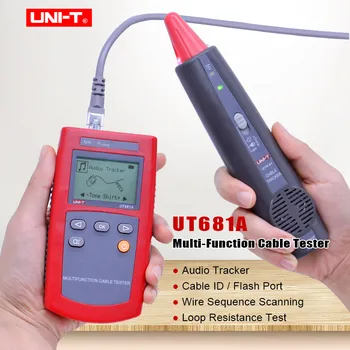 Çok fonksiyonlu Ağ Test Cihazı Kablo Bulucu seti UNI-T UT681A Döngü Direnci Testi ve Tel Dizisi Tarama