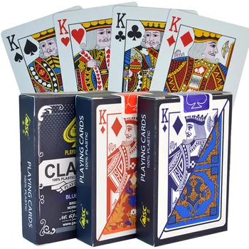 PVC Yeni Stil 6 Renkler Plastik Su Geçirmez Yetişkin Oyun kart oyunu Poker Kartları Tahta Oyunları 58 * 88mm Kartları