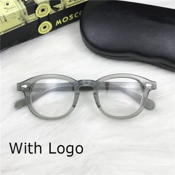 Johnny Depp LEMTOSH Gözlük Erkekler Kadınlar Retro Gözlük Asetat Çerçeve Gözlük Şeffaf Lens Marka tasarımcısı Bilgisayar