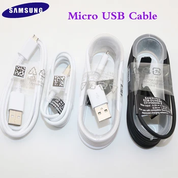 Orijinal Samsung A02S A10S M10 S6 S7 Kenar Hızlı Şarj mikro usb Kablosu/1 / 1 5 / 2M 2A Veri Hattı İçin Galaxy Not 4 5 A3 A7 A5(2016)