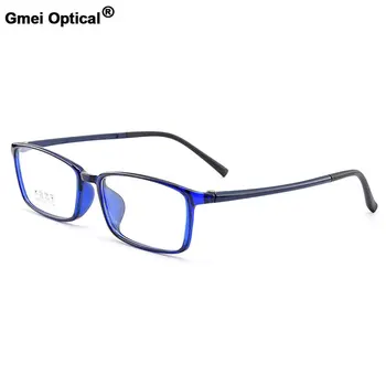 Gmei Optik Ultra Hafif TR90 Tam Jant Kare erkek Optik Gözlük Çerçevesi kadın Plastik Miyopi Presbiyopi Gözlük M2005