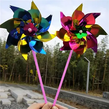 20 Adet Plastik Fırıldak Fırıldak Rüzgar Spinner Çocuk Oyuncak Bahçe Çim Parti Dekor Oyuncak Hediye Erkek Kız Bebek yetişkin Çim Fırıldaklar