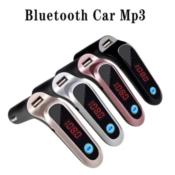 Bluetooth FM Verici USB Araç Hızlı Şarj Kablosuz Handsfree Ses Alıcısı Otomatik MP3 Çalar Fm Verici Bluetooth