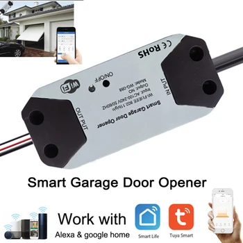 Tuya WiFi Akıllı Garaj Kapısı Açacağı Kontrol Akıllı Ev Anahtarı Alexa Echo İle Çalışmak Google Ev SmartLife / Tuya Hiçbir Hub Gerektirir