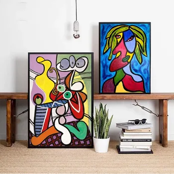 Picasso Kadınlar Soyut Tuval sanat baskı tablo Posteri Duvar Resimleri İçin Oturma Odası Ev Dekoratif yatak odası dekoru Hiçbir Çerçeve