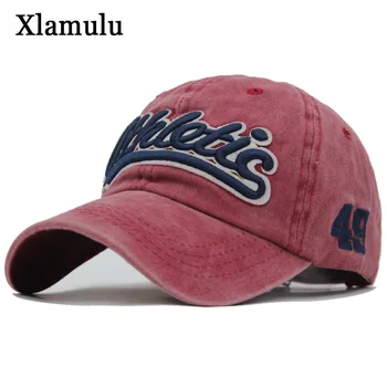 Yıkanmış Pamuk Erkekler beyzbol şapkası Snapback Şapka Kadınlar İçin Nakış beyzbol şapkası Mektup Kemik Gorras Casquette Erkek Şapka Kap