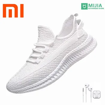 Spor ayakkabı uçan dokuma nefes file kumaş ayakkabı 2022 orijinal Xiaomi Mijia sneakers 4 erkek koşu ayakkabıları