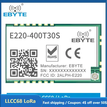 LLCC68 433 MHz LoRa Modülü 470 MHz 30dBm10km Uzun Menzilli RSSI WOR Watchdog EBYTE Kablosuz Alıcı alıcı E220-400T30S