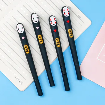 Japonya Ruhların Kaçışı Yok Yüz adam jel kalem Sevimli 0.5 mm siyah mürekkep nötr kalemler Promosyon kırtasiye Hediye Okul yazma Malzemeleri