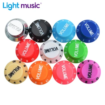 Elektro Gitar Hız Kontrol Düğmeleri Çok Renkli Gitar Pot Düğmeleri Kap Ton ve Ses Düğmesi Gitar Topuzu 1 adet